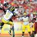 Michigan wide receiver Drew Dileo misses a late second quarter pass against South Carolina in the Outback Bowl in Tampa, Fla. on Tuesday, Jan. 1. Melanie Maxwell I AnnArbor.com